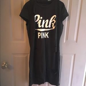 Women’s Pink Ripped Dress